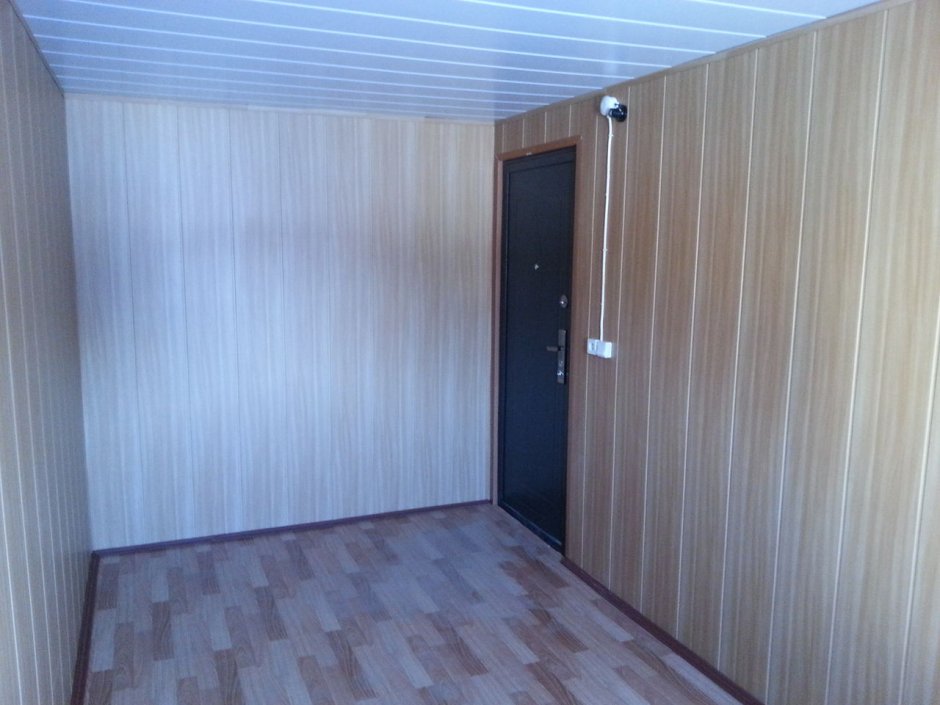 Отделка бытовки внутри панелями ПВХ