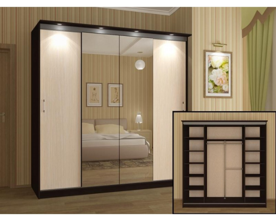 Шкаф Альянс 3 белфорт/венге