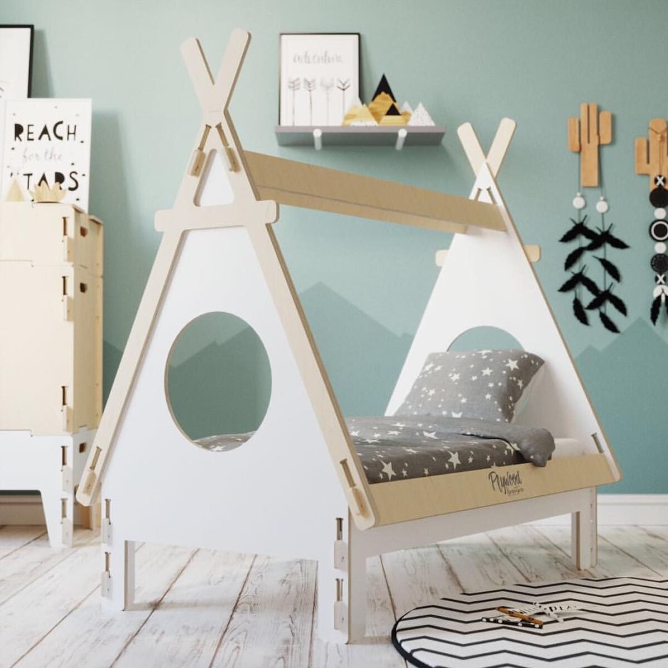 Кровать из фанеры