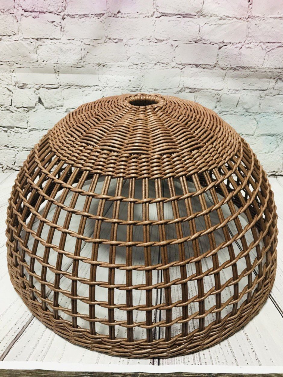 Плетеный абажур икеа