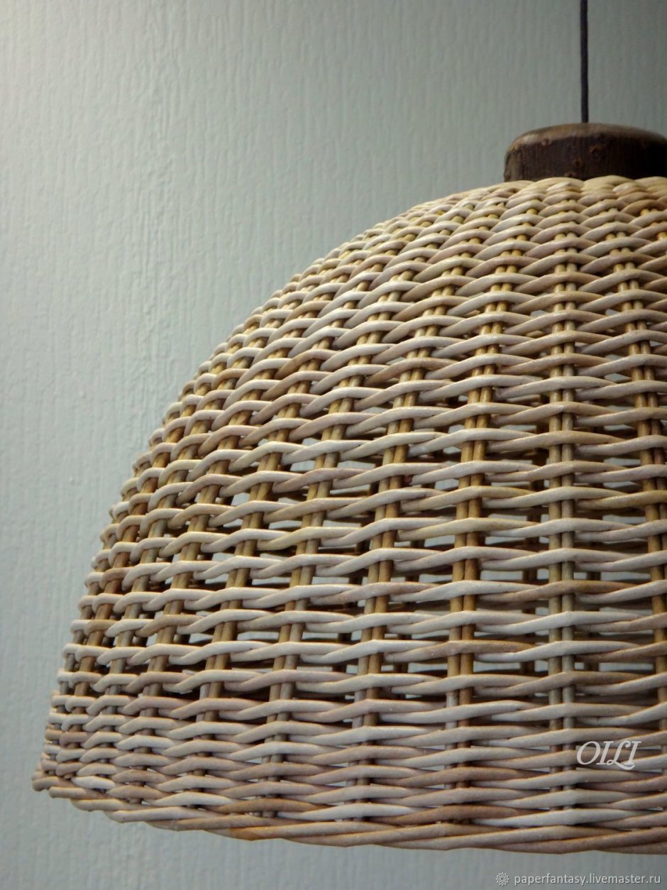 Плетеный плафон