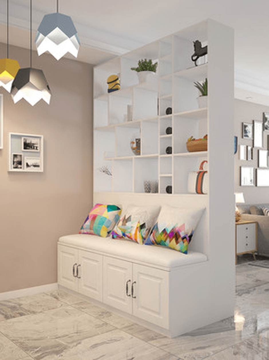 Ширма в интерьере гостиной