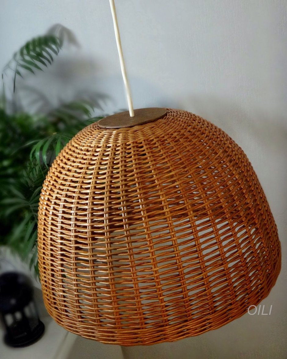 Торшер плетеный