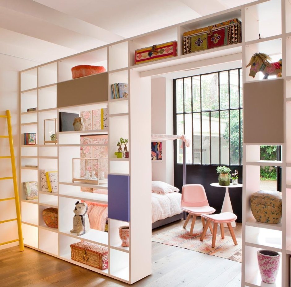 Перегородка с полками