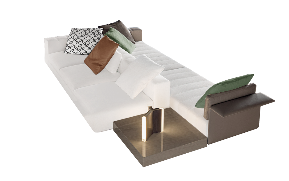 Необычный деревянный диван