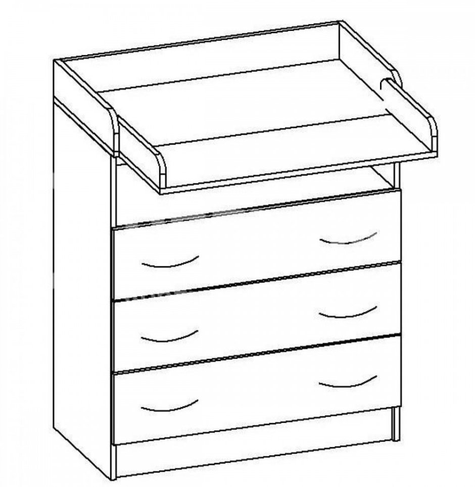 Детские комоды для вещей без пеленального столика