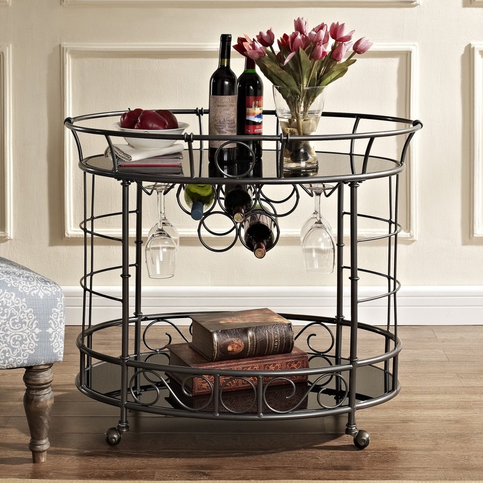 Кованый сервировочный столик