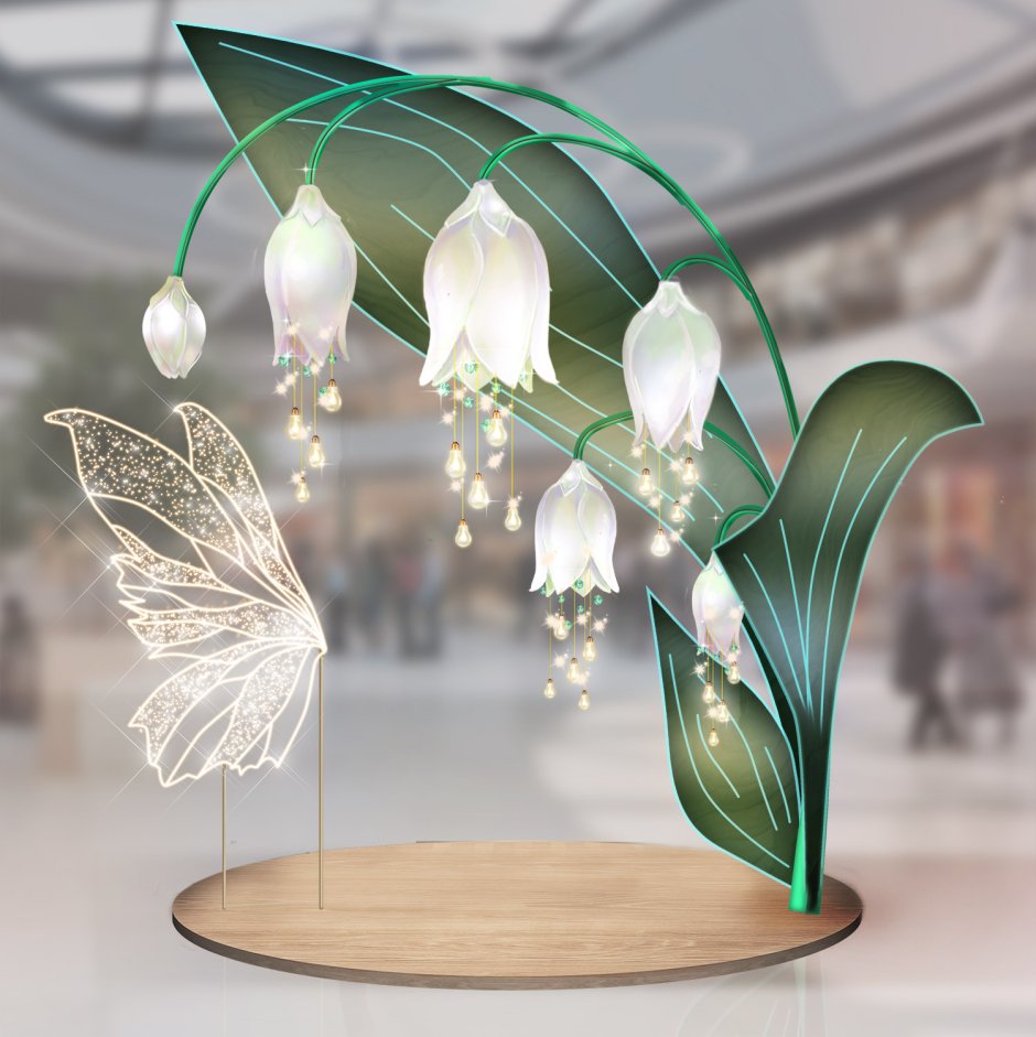 Люстры в стиле флористика