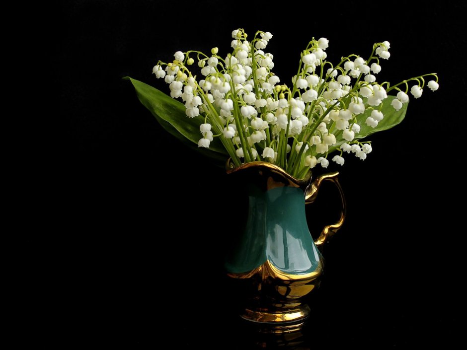 Ландыши из креповой бумаги