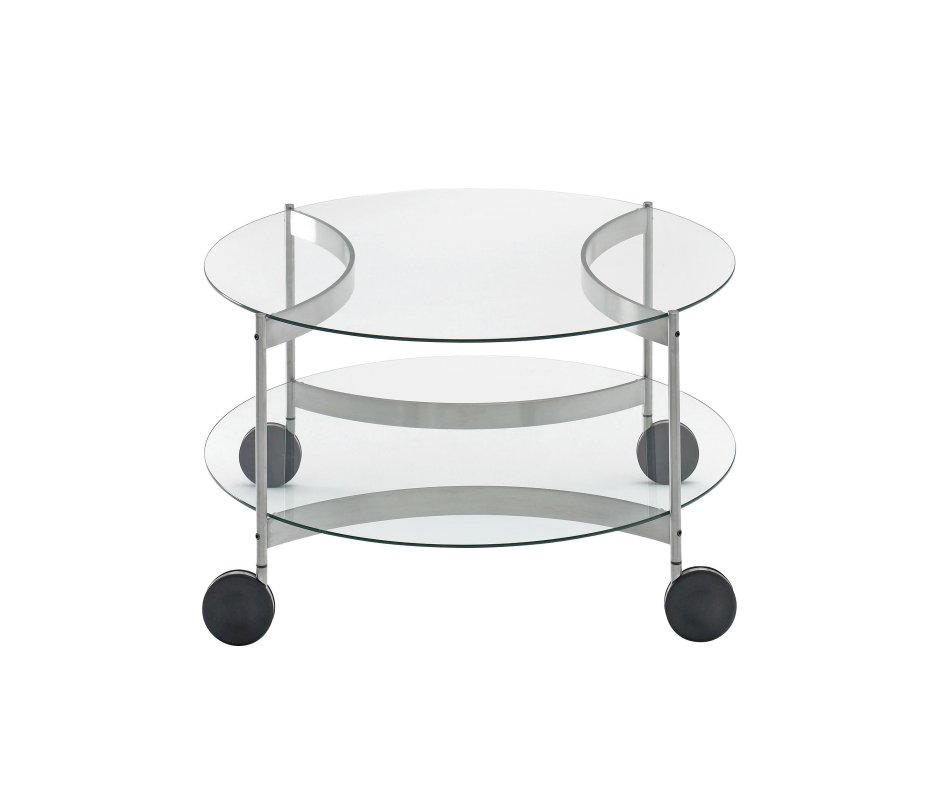 Журнальный столик Signal круглый на колесиках 50 50 55