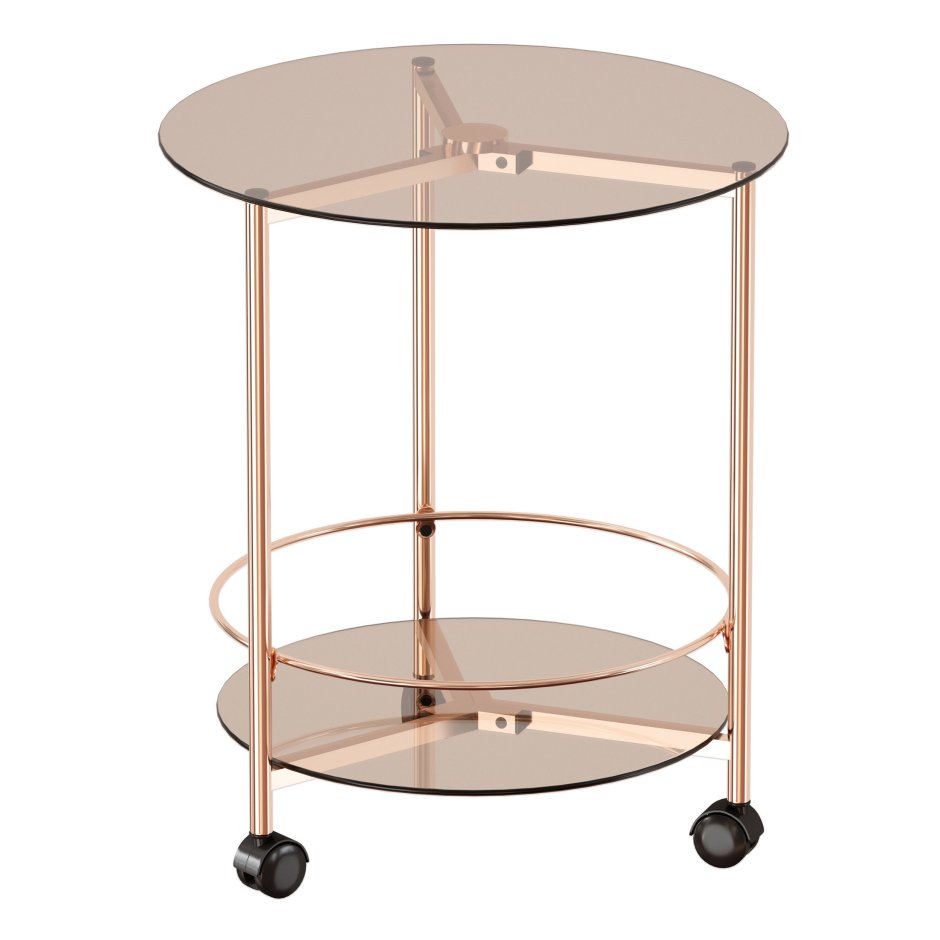 Журнальный столик Signal круглый на колесиках 50 50 55