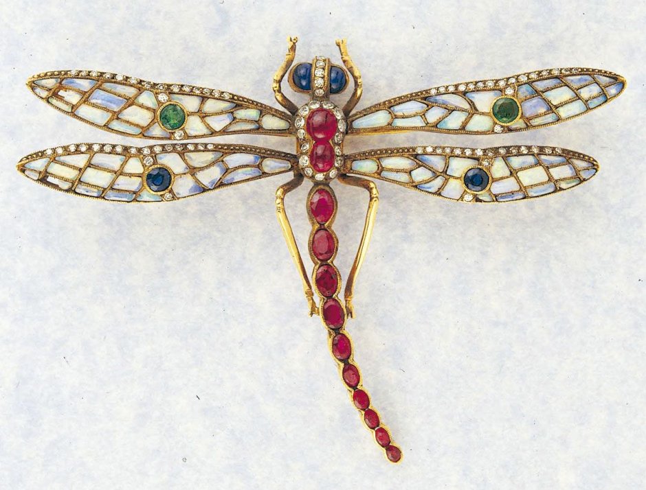 Рене Лалик брошь Стрекоза