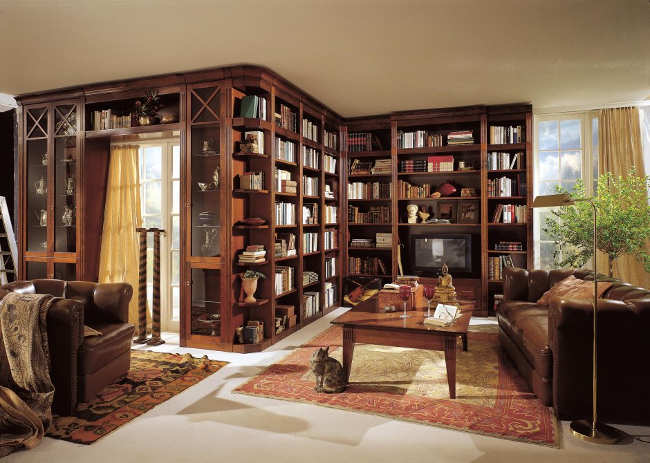 Стеллаж в колониальном стиле