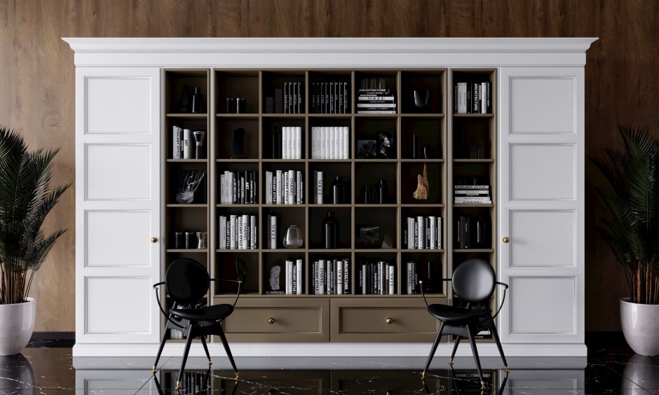 Шкаф библиотека