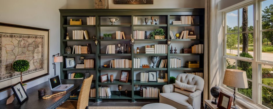 Книжные шкафы в интерьере