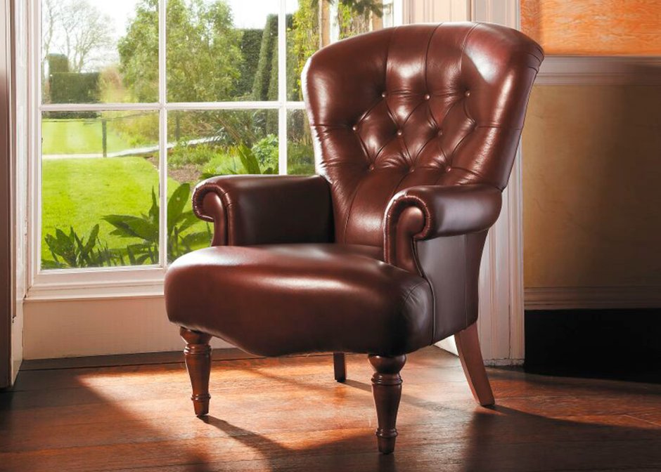 Кресло кожаное Grantham Chair