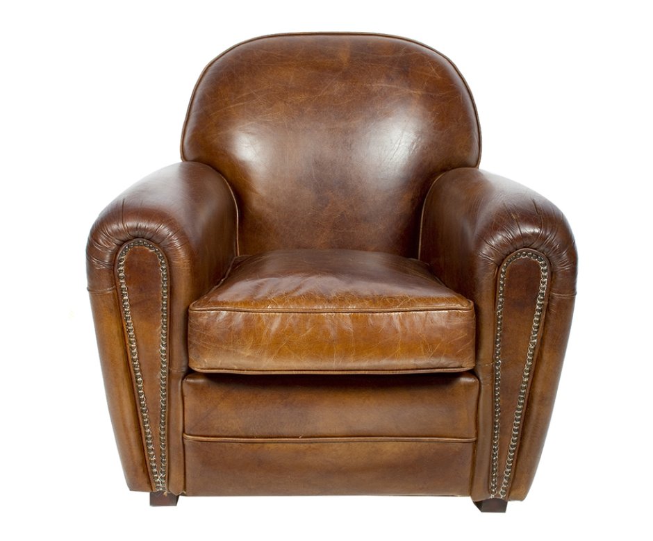 Кресло натуральная кожа