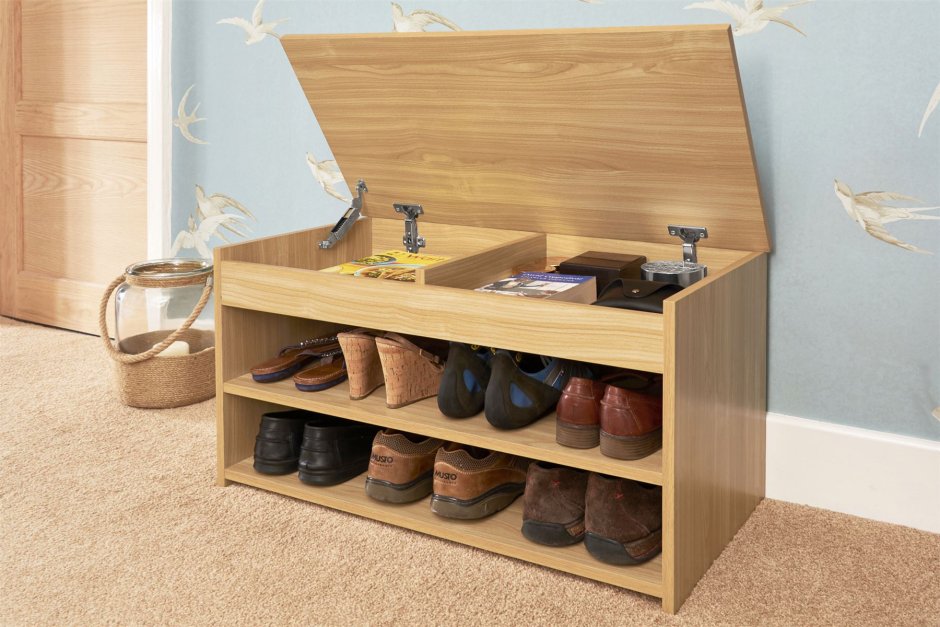 Обувница с ящиком для мелочей в прихожую