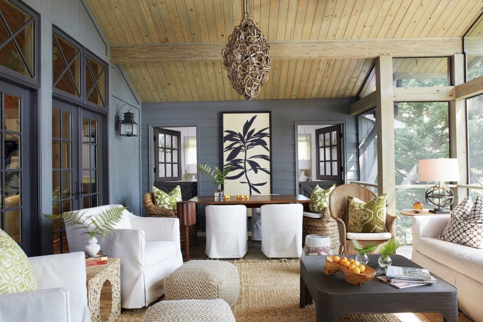 Дачный интерьер в стиле Сканди