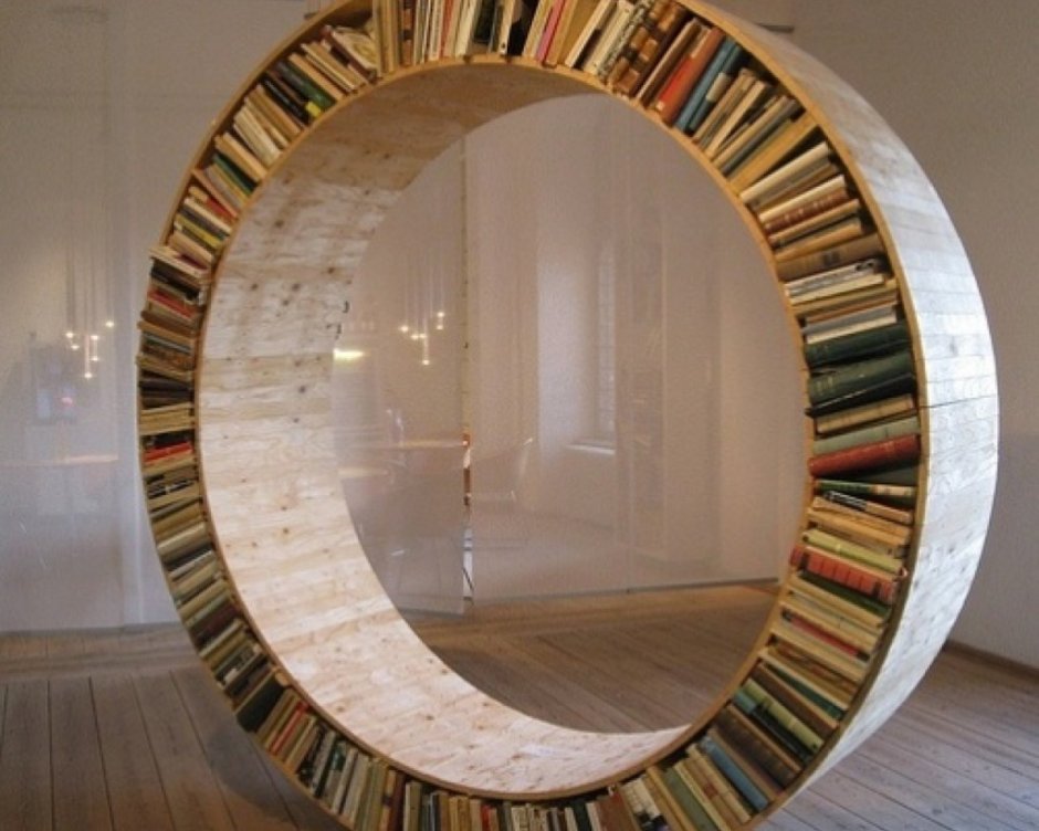 Круглая полка с ушками