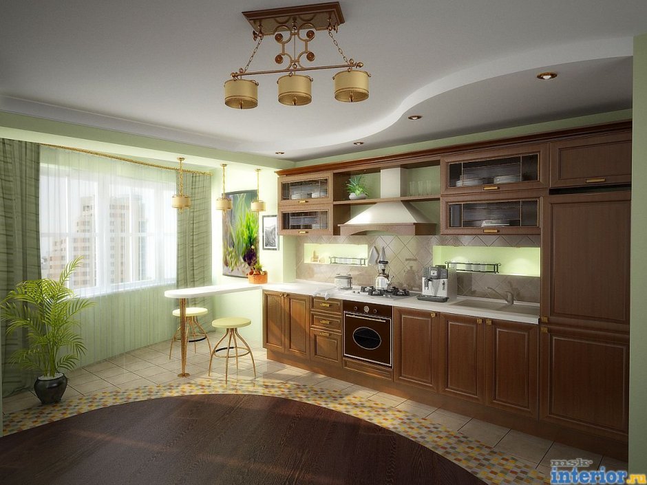 Гипсокартонные потолки на кухне