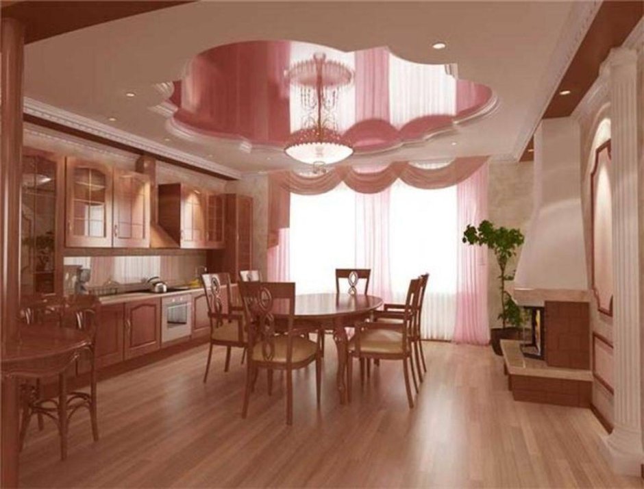 Потолок на маленькой кухне