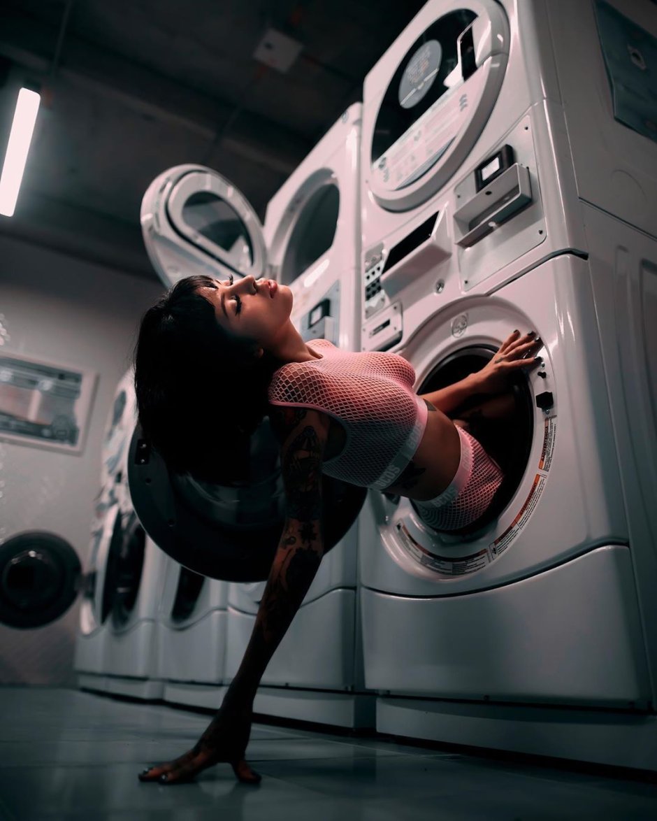 Фотосессия в прачечной