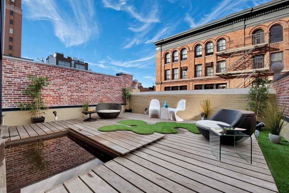 Патио в стиле лофт