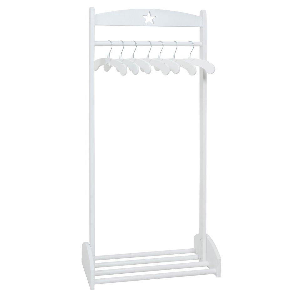 Напольная деревянная вешалка белая икеа