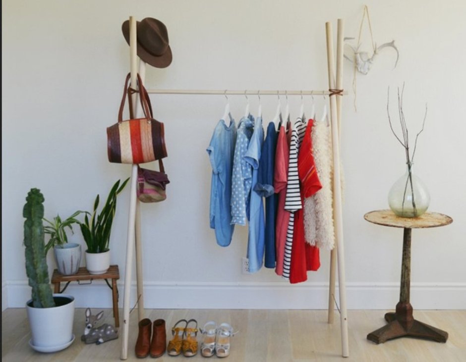 Вешалка из подручных средств