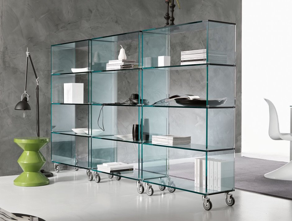 Стеклянные полки