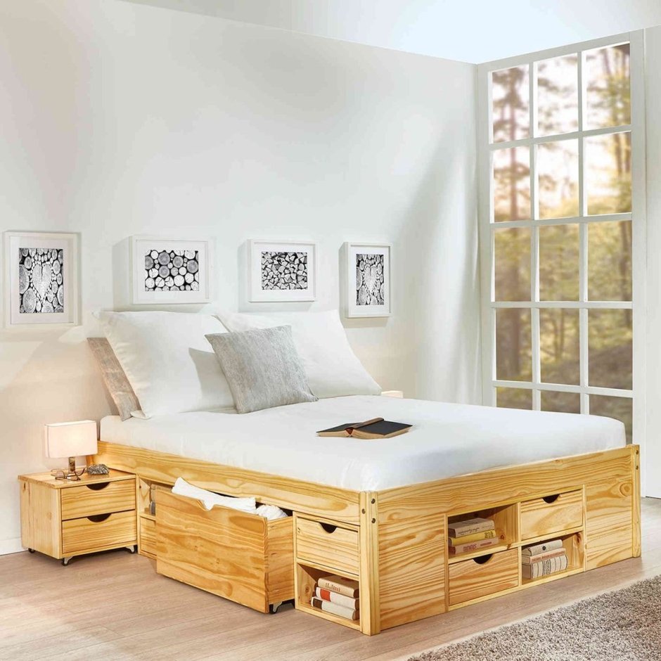 Кровать из ящиков