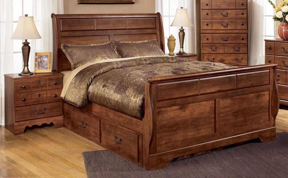 Кровать из бруса