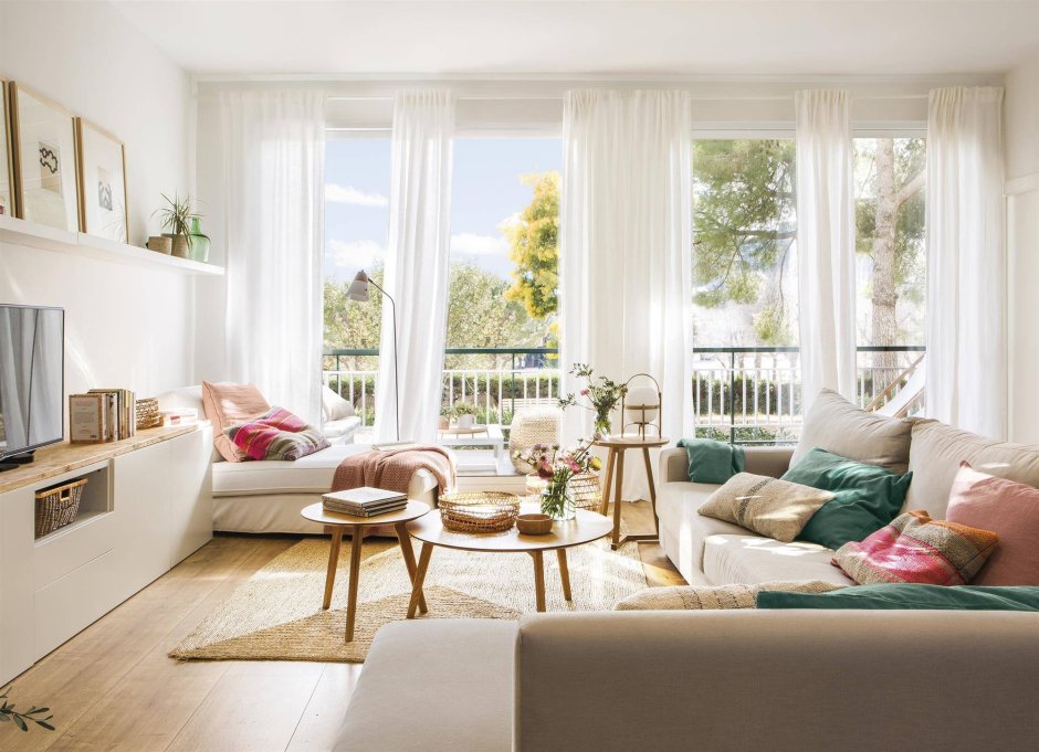 Уютный светлый интерьер