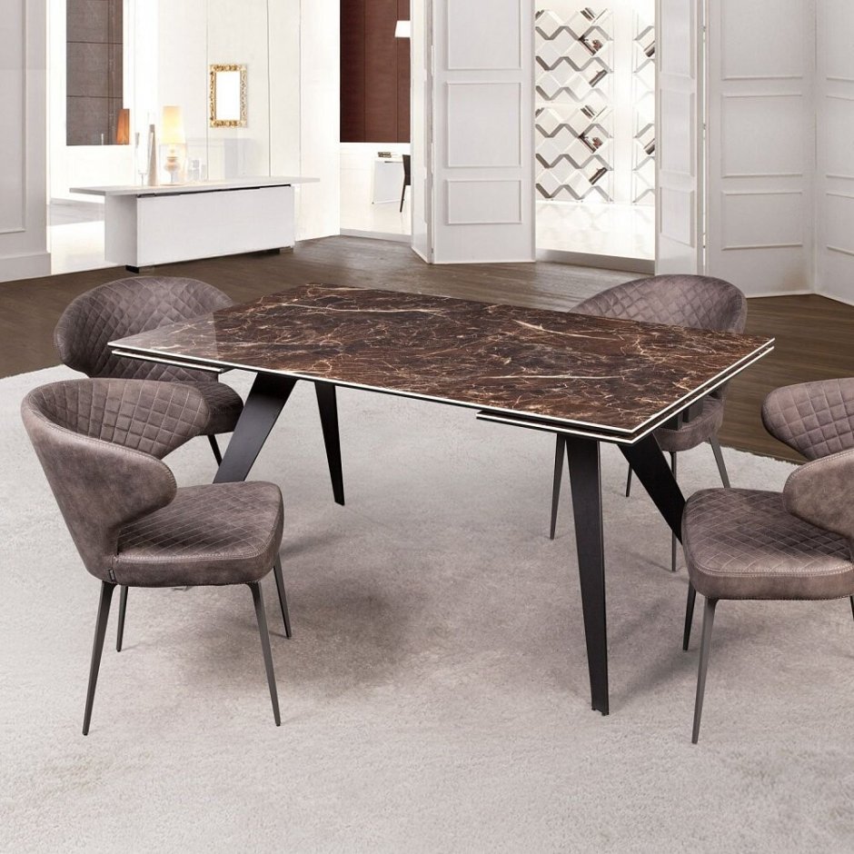 Стол Grant 160+40+40 мрамор
