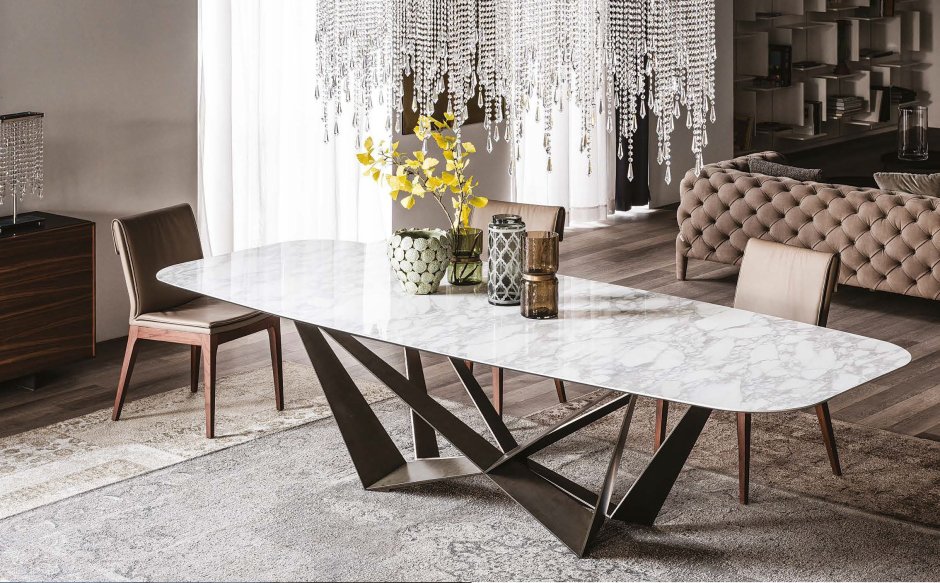 Обеденный стол Skorpio Keramik Cattelan Italia