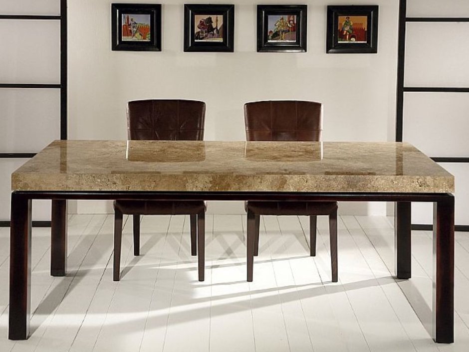 Обеденный стол из искусственного камня