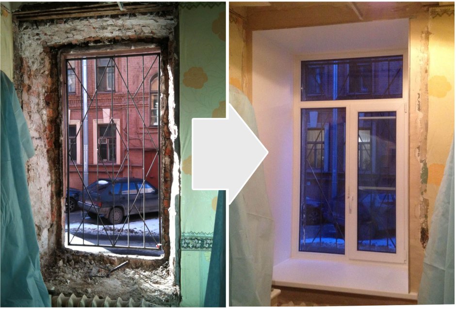 Окно в интерьере