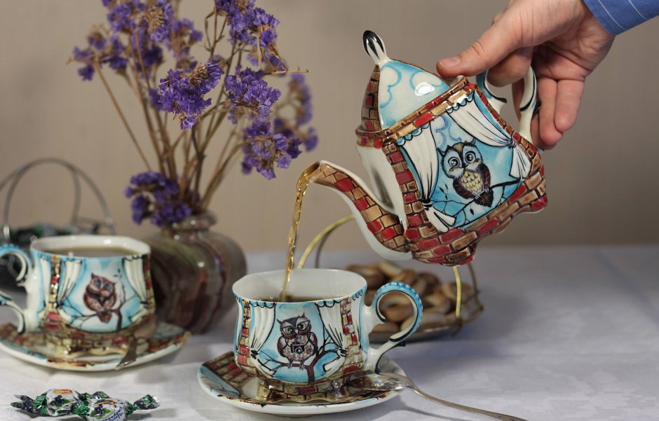 Авторская посуда из фарфора