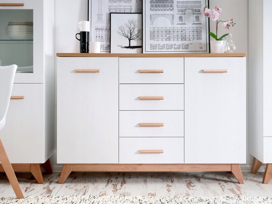 Комод Сканди белый