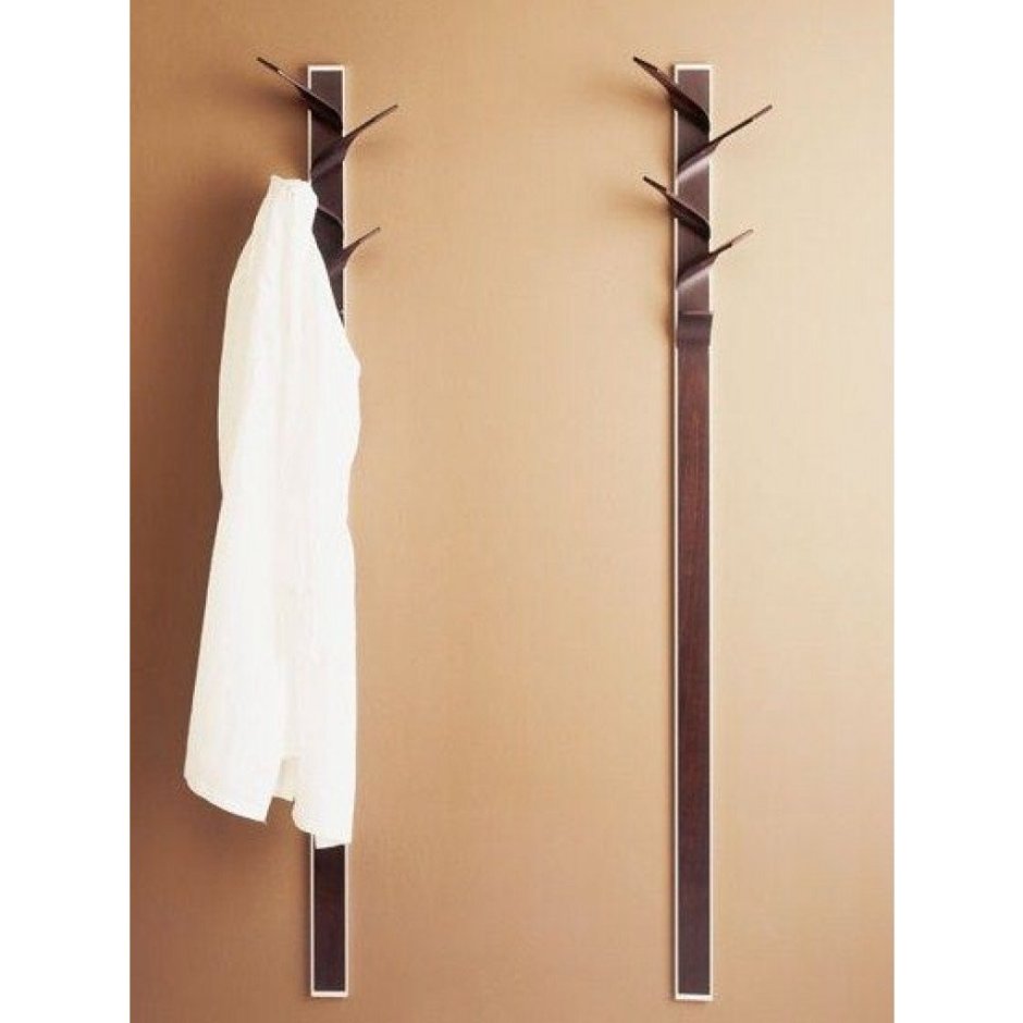 Вешалка напольная Олимп белая деревянная стойка для одежды