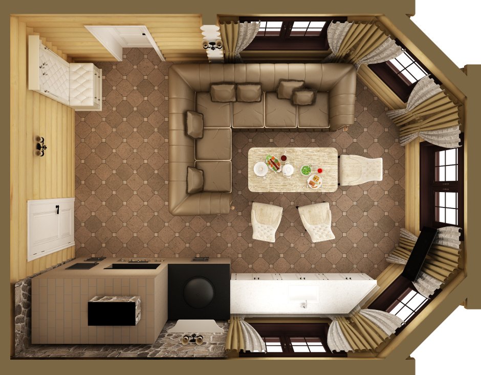 Комната сверху