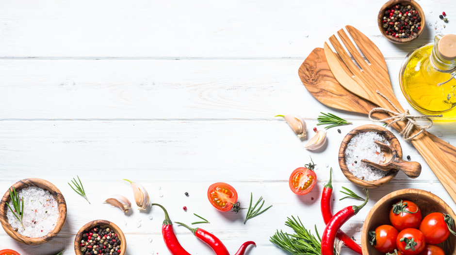 Текстурные обои на кухню