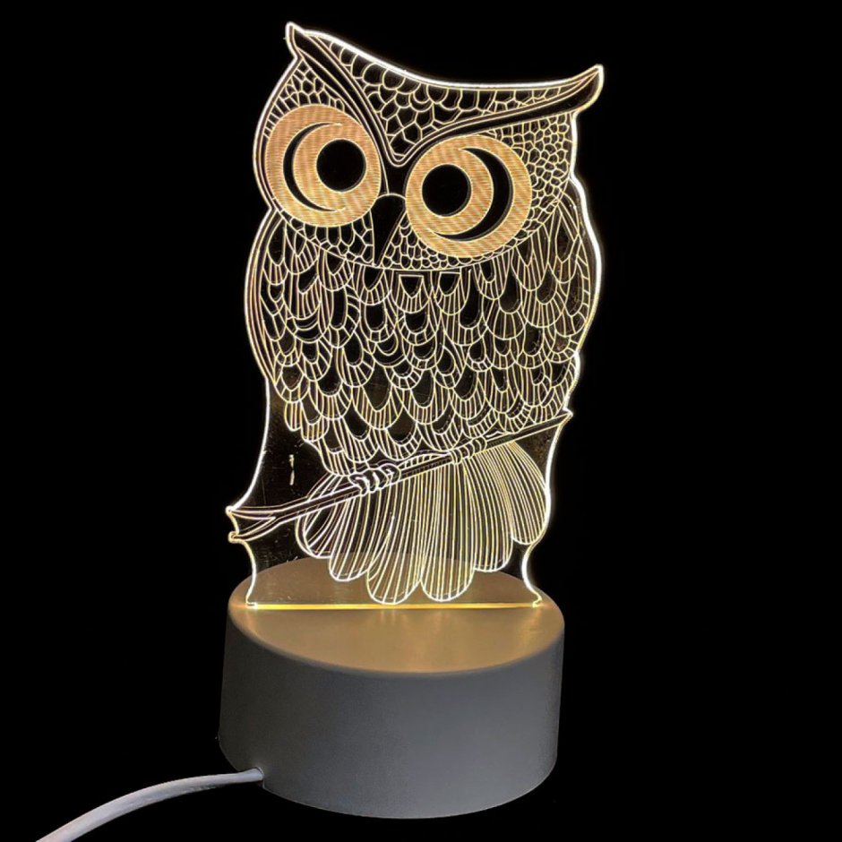 3d светильник Филин