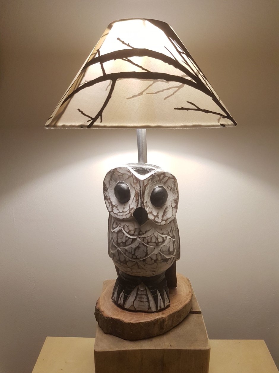 Керамические светильники в виде сов