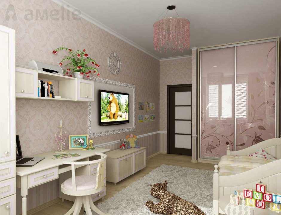Комната для девочки подростка