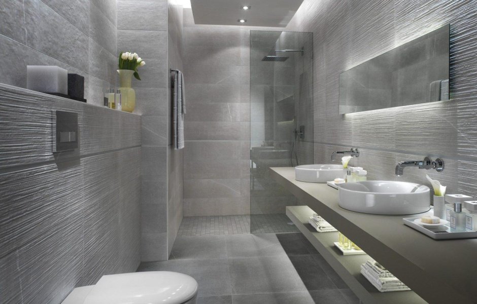 Пол в ванной комнате плитка