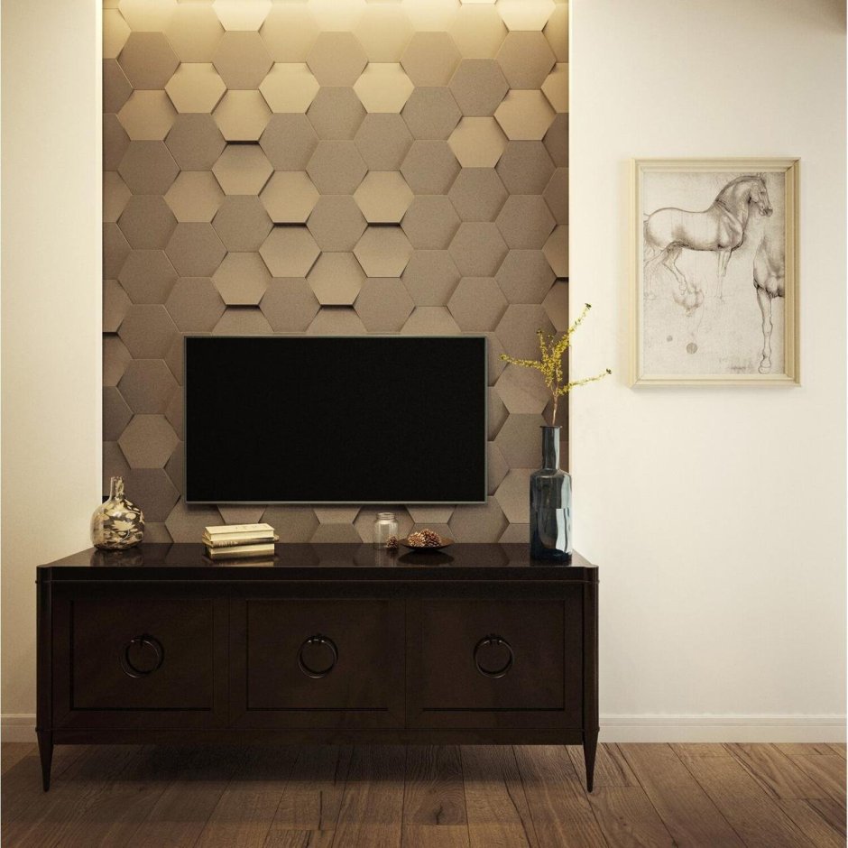 Имитация дерева на стене