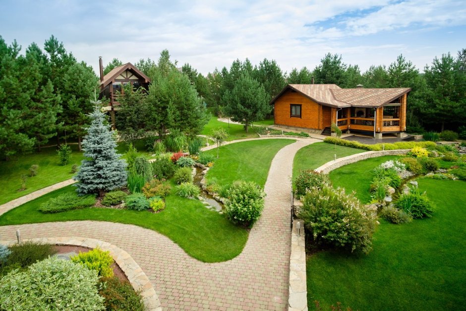 Сад в коттеджном стиле