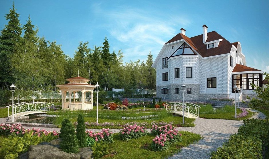 Участок в скандинавском стиле